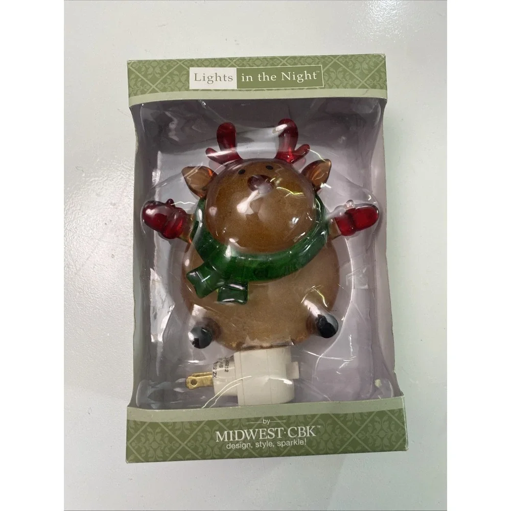Wobble Christmas Reindeer Night Light Midwest CBK 8